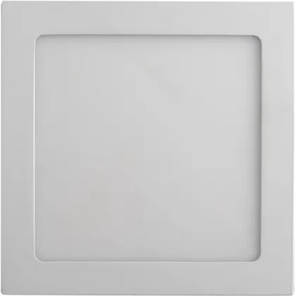 Plafon Led De Embutir Branco 12W 17X17cm Panel - LED BRANCO FRIO (6000K)