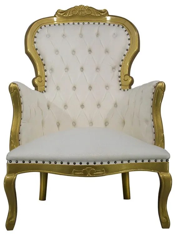Poltrona Cibele com Tachas - Wood Prime 15694