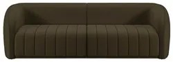 Sofá Living Decorativo 4 Lugares 332cm Meris M22 Veludo Marrom - Mpoze