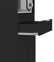 Paneleiro de Cozinha Torre Quente Pérola Z34 Preto - Mpozenat