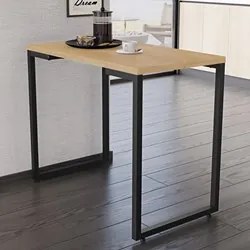 Conjunto Mesa de Cozinha Prattica Industrial 90cm com 2 Banquetas F02
