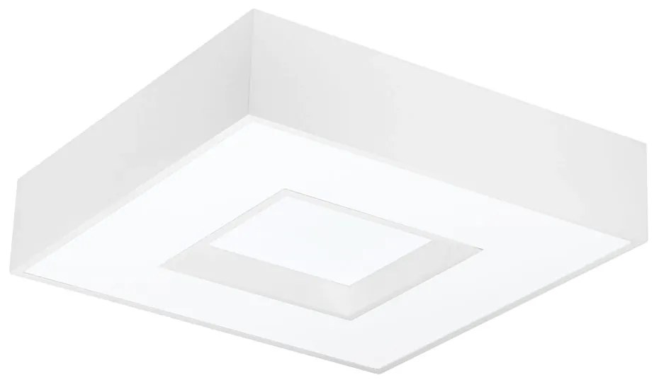 Plafon De Sobrepor Quadrado Cherry 8L E27 62X62X12Cm | Usina 4540/62 (FN-F - Fendi Fosco)