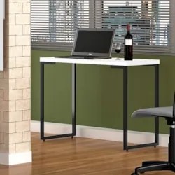 Mesa Escritório Estilo Industrial Porto 90cm Z34 Branco - Mpozenato