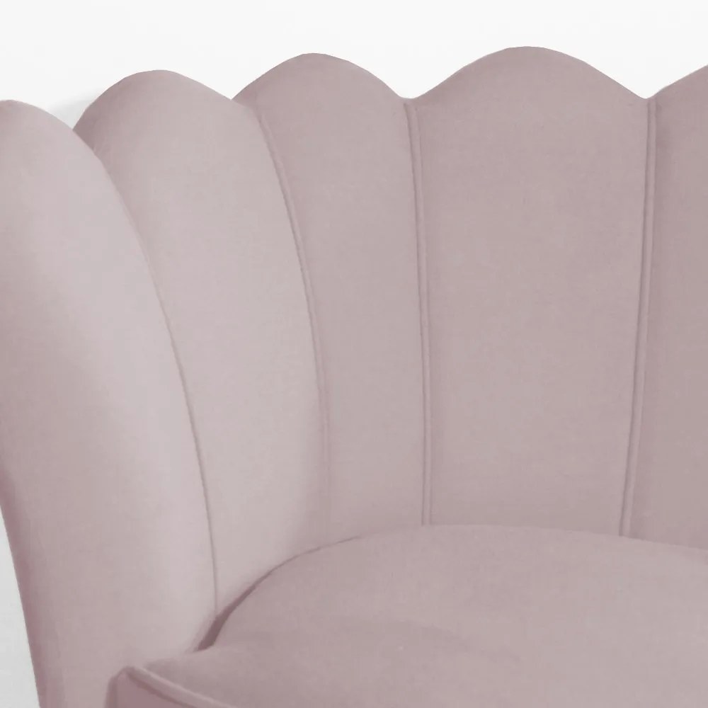 Poltrona Decorativa Dália Pés Palito Veludo Crepe