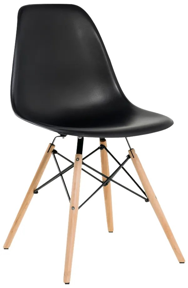 Cadeira Decorativa para Sala e Cozinha Garabit Preto G04 - Gran Belo