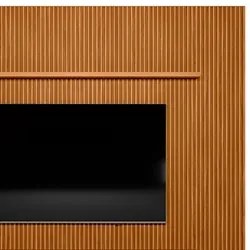 Painel Ripado para TV 75 Pol. com Bancada 297cm Prime Plus L06 Nature/