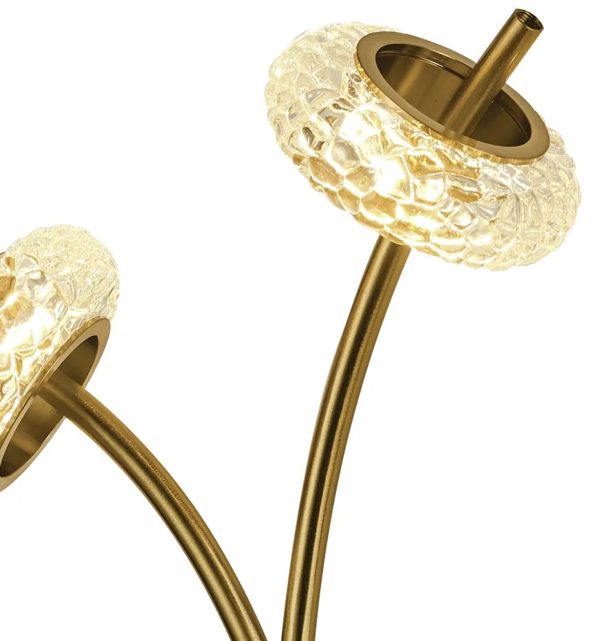 Arandela Torcello 33X20Cm Led 6W 3000K Bivolt Dourado Escovado - Usina...