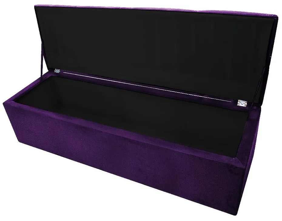 Calçadeira Munique 195 cm King Size Suede Roxo - ADJ Decor