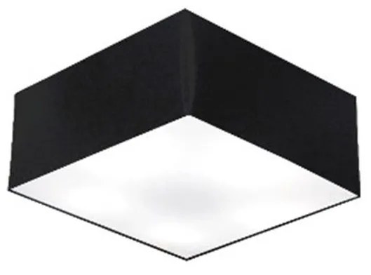 Plafon de Sobrepor Quadrado SP-3000 Cúpula Cor Preto