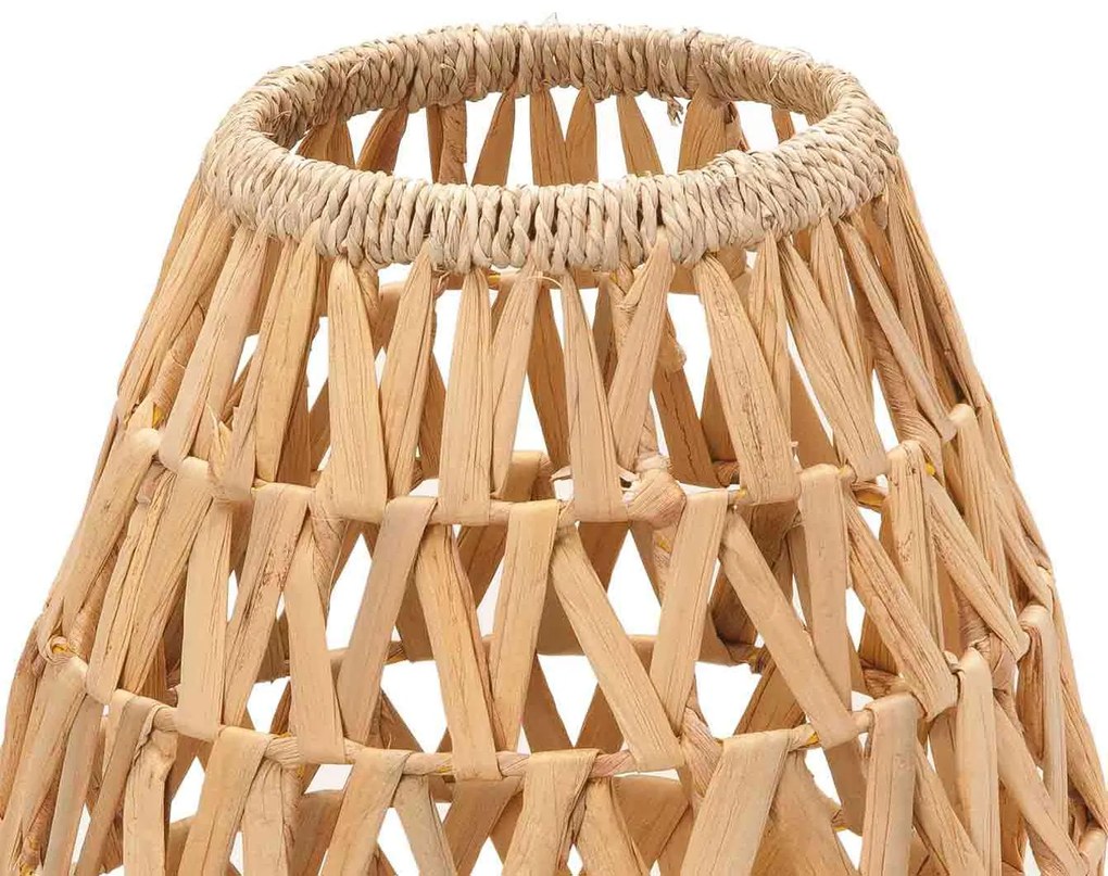 Lanterna Decorativa Em Fibra Natural 42x25x25 Cm - D'Rossi