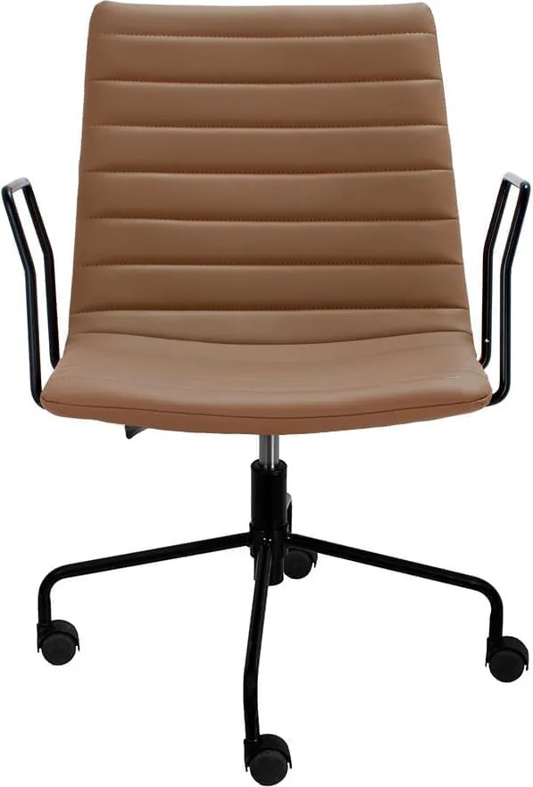 Cadeira de Escritório Delta - Preto e Caramelo