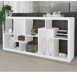 Estante Livreiro Multiuso Com Nichos E1712 Branco  - Tecno Mobili