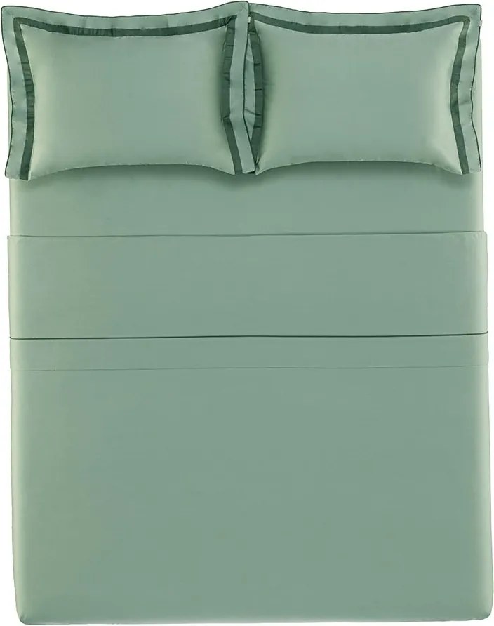 Jogo de Cama Karsten 300 Fios Lara - Verde e Esmeralda Queen