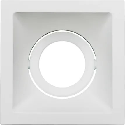 Plafon Embutir Square 9,6Cm Gu10 15W - BRANCO