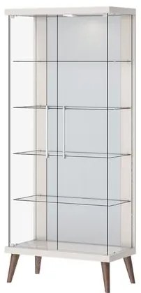 Cristaleira Opus Off White Portas de Vidro 179cm - 79095 Sun House