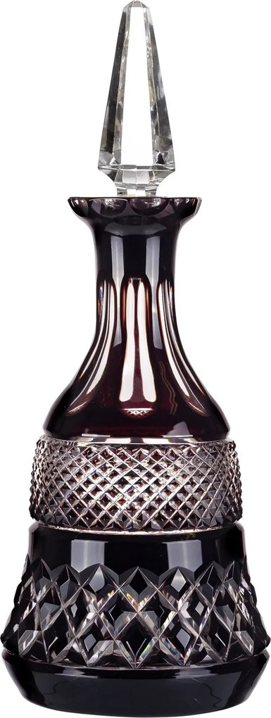 Licoreira de Cristal Mozart Basic Lapidado Artesanal 1180ml  Ametista - 78