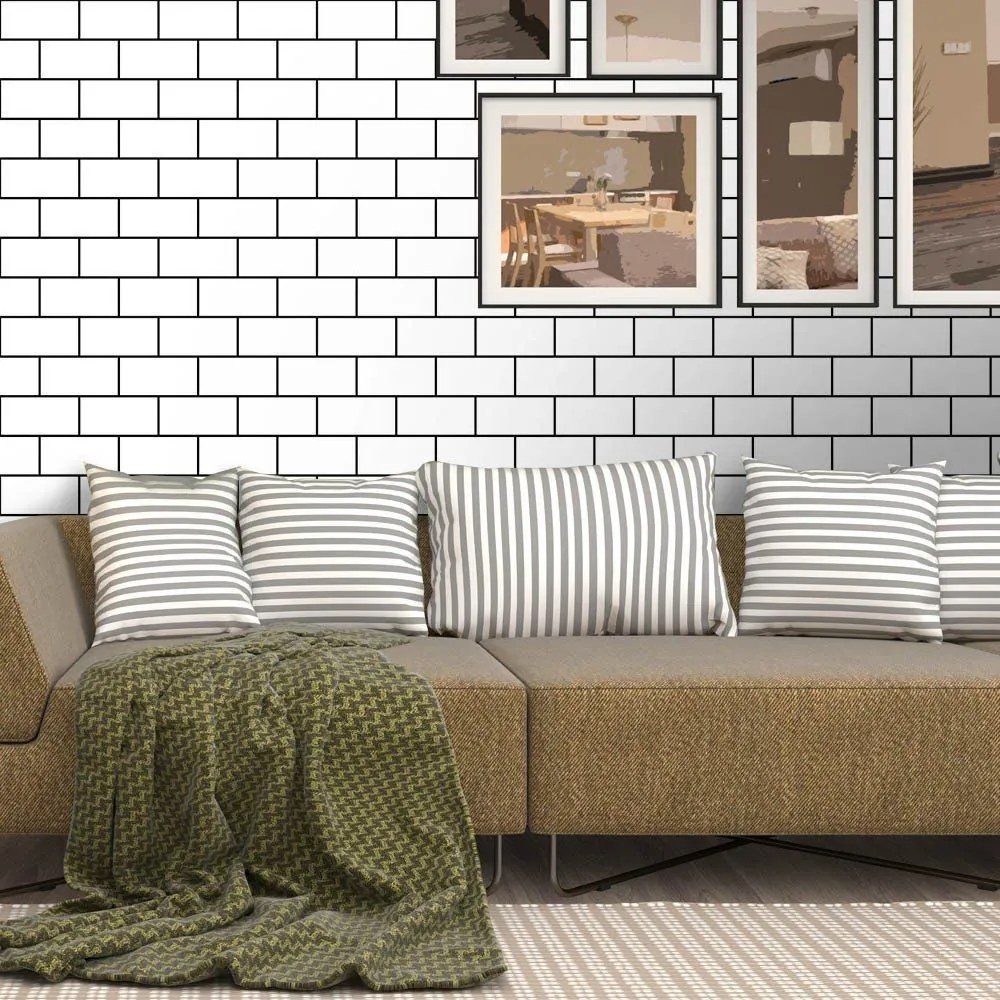 Papel De Parede Decorativo Auto adesivo Tijolo 5 Metros - D'Rossi