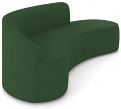Sofá 4 Lugares Para Sala 220cm Orgânico Wendi Suede Verde I01  - Mpoze