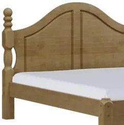 Cama Casal Clássica Queen 160cm Pé Madeira Eduarda Freijó F07 - Mpozen