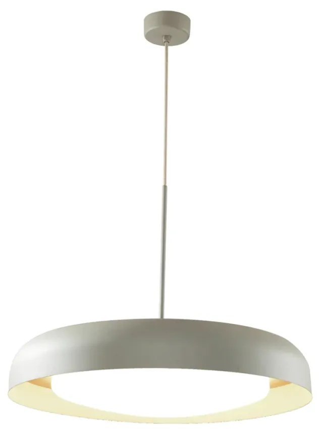 Pendente Jetty Ø40X12Cm Led 32W Bivolt - Usina 19955/40Led (BT - Branco Texturizado, 3000k)