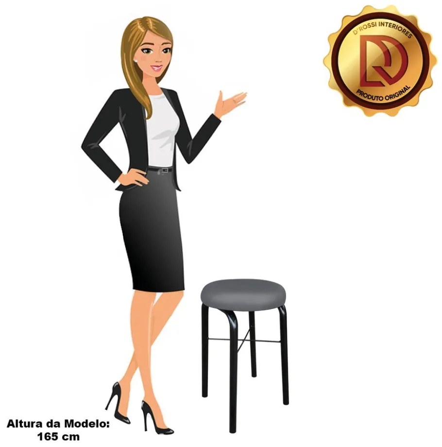 Banqueta Baixa Manu Corino - Grafite