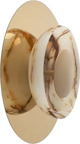 Arandela Led Metal Dourado 6W 3000K Kalida Onix Reflexo