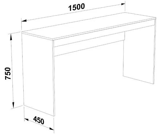Mesa Escrivaninha Home Office Escritório ME 401 Castanho