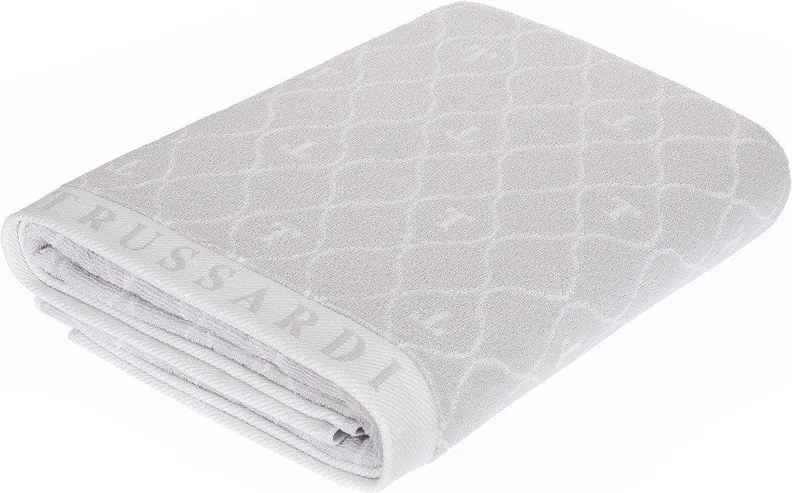 Toalha Banhão Trussardi Jacquard Fio Tinto Speciale - Gelo  Gelo
