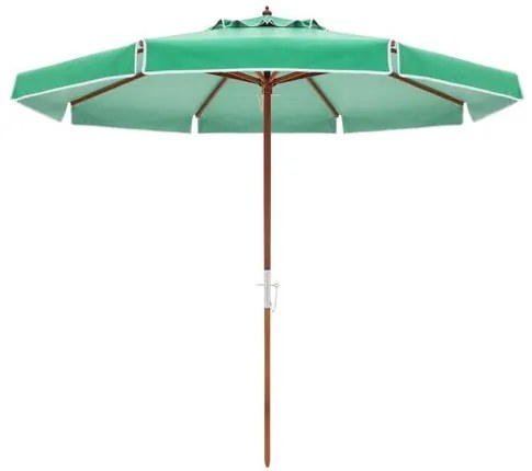 Ombrellone Ilhabela - Cobertura Bagum Verde - Haste em Madeira 300cm - 68875 Sun House