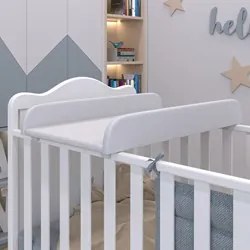 Suporte Trocador para Berço Americano Cloud Sintético Branco - Phoenix