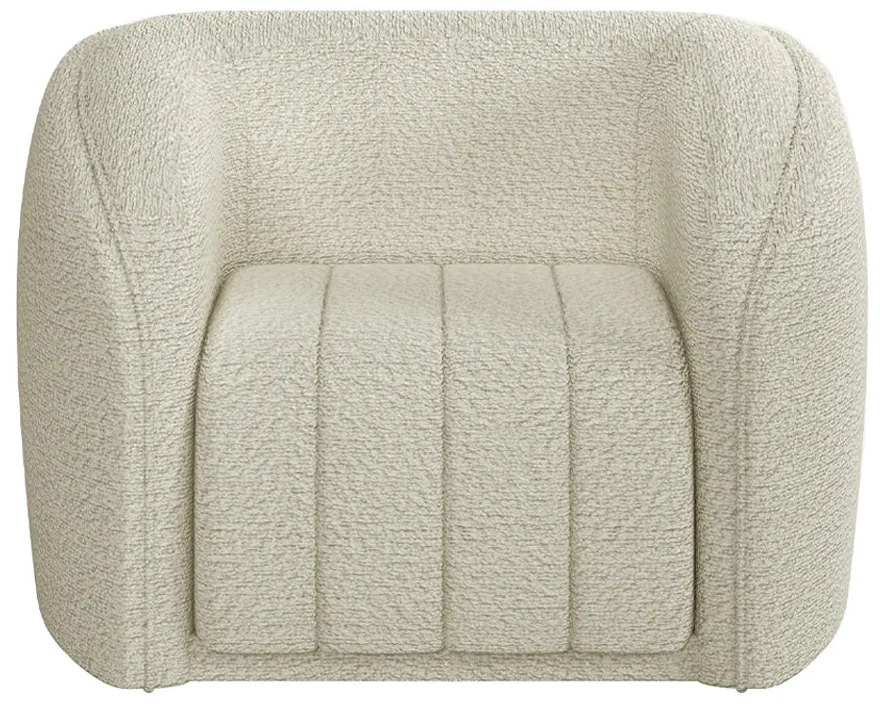 Poltrona Decorativa Sala de Estar Adam Boucle Off White G45 - Gran Belo