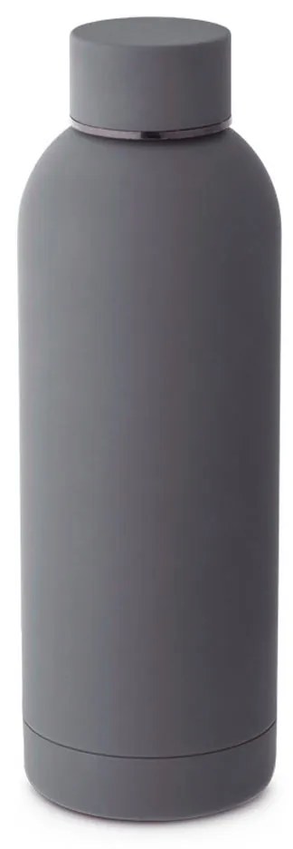 Squeeze Emborrachado Aço Inox 550ml - Cinza