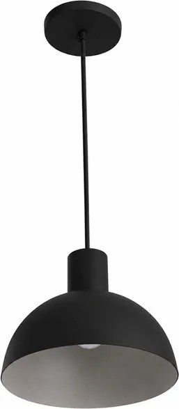 Pendente Aluminio 20Cm Interlux - PRETO / CINZA