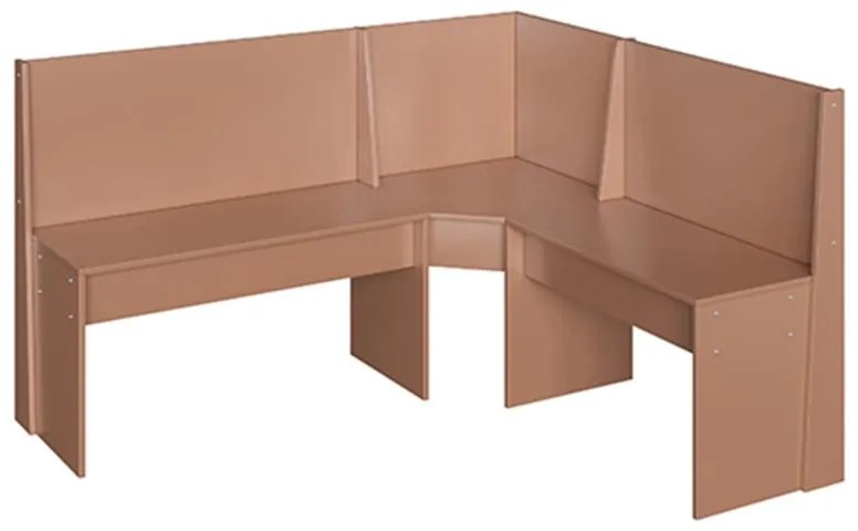 Banco Canto Alemão 2x1 Lugares Multiuso Em Mdp - Ceramic