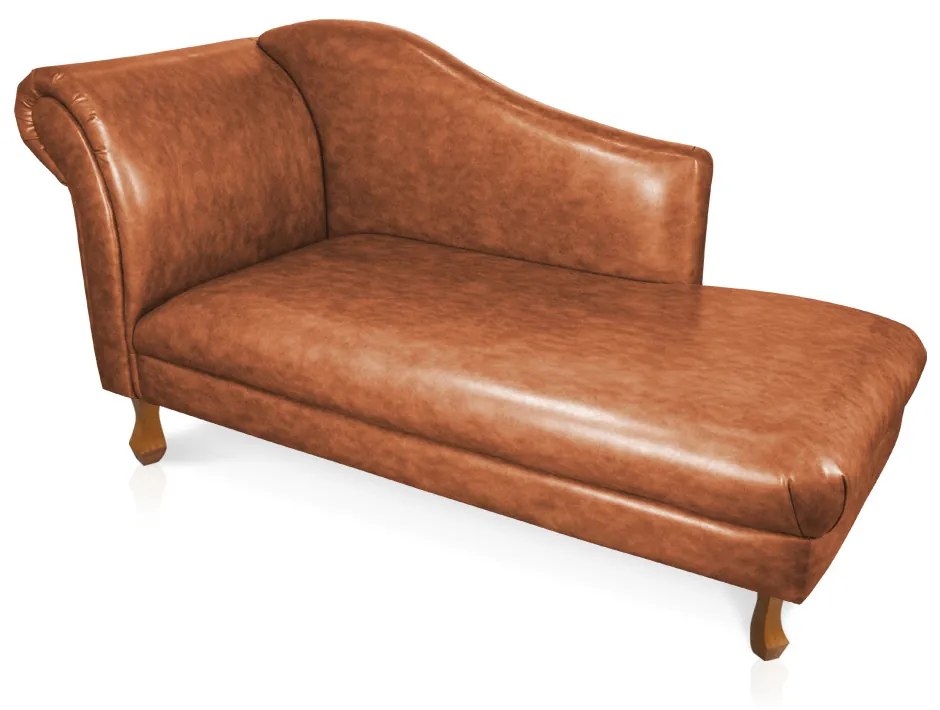 Divã Recamier Samartim 165 cm Corano Nozes Pés Retrô M11 - D'Rossi