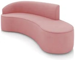 Sofá 4 Lugares Para Sala 220cm Orgânico Wendi Suede Rosê I01  - Mpozen