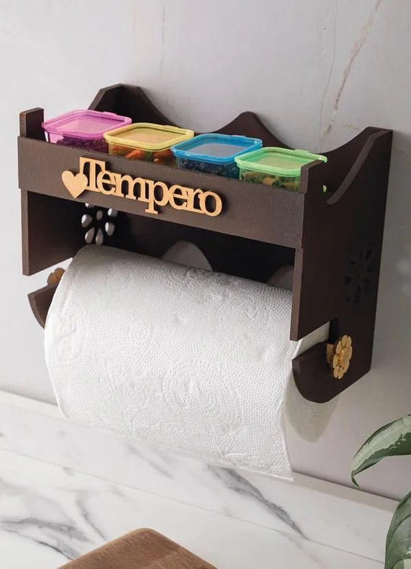 Porta Temperos e Papel Toalha