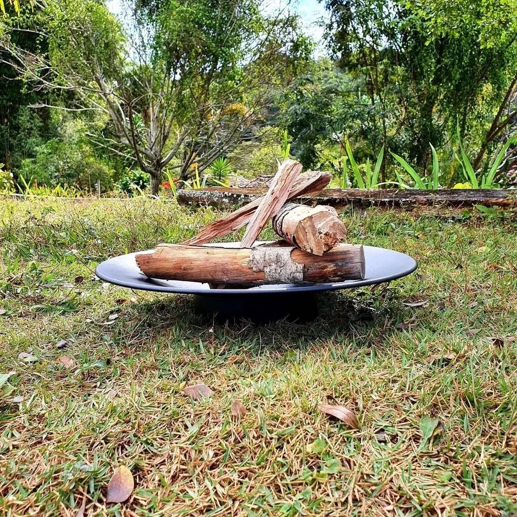 Lareira Redonda 3006 Port&aacute;til Tipo Arado Para Ambientes Externos Jardim Lenheiro Braseiro
