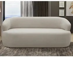 Sofá 2 Lugares Living Orgânico Sala de Estar 140cm Conka F05 Boucle Be
