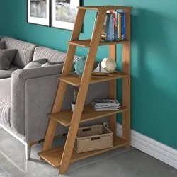 Estante Livreiro Multiuso Decorativa Star 5 Prateleiras Freijó - Artan