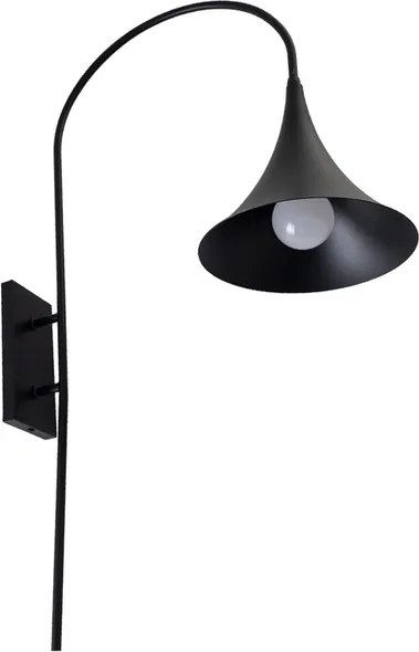 Arandela Aluminio Preto Ip62 Campana Turno