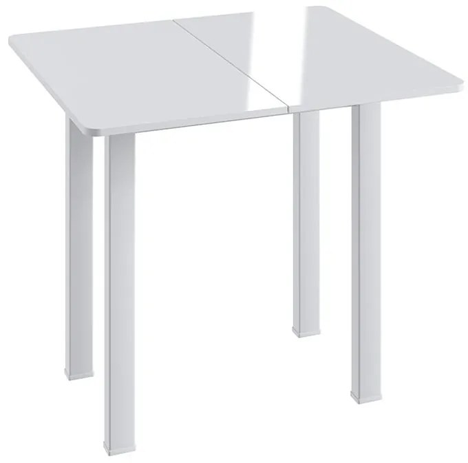 Mesa De Jantar Dobrável Multiuso Cozinha Em Mdf - Branco