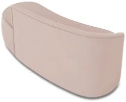 Sofá 3 Lugares Para Sala 180cm Orgânico Wendi Veludo Rose I01 - Mpoze