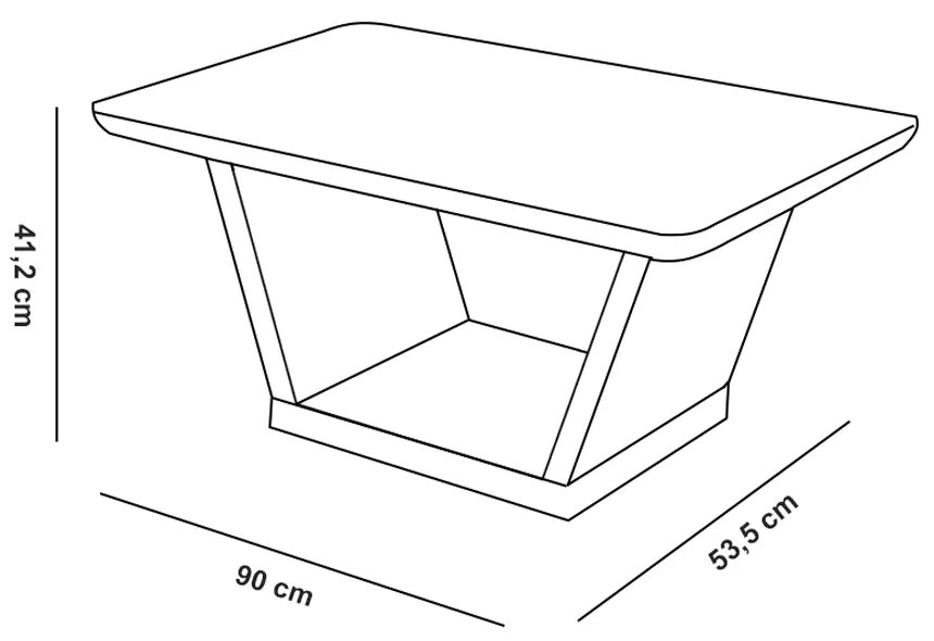 Mesa de Centro Lotus Creme  - D'Rossi
