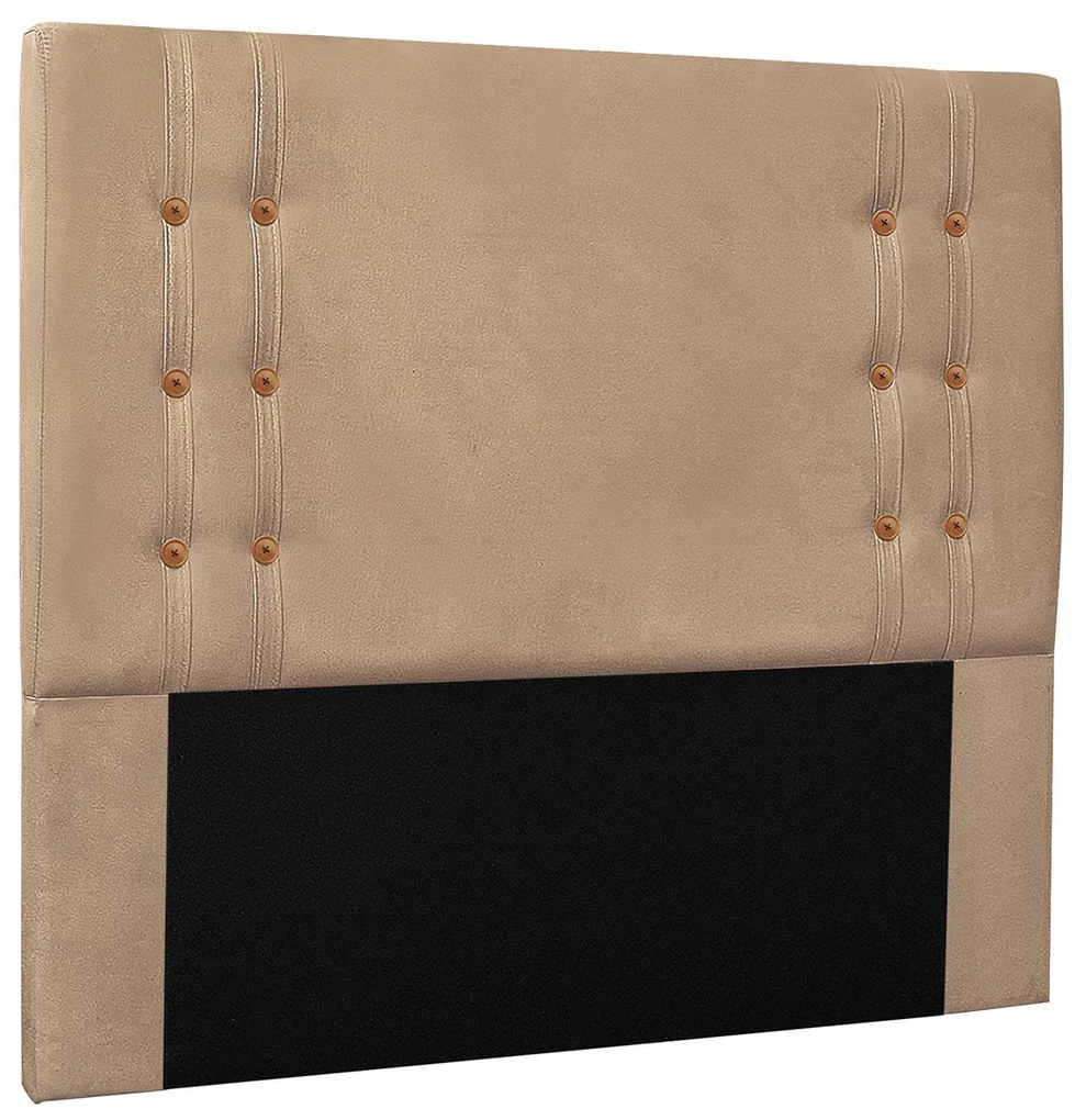 Cabeceira Estofada Santorini 160cm Queen Size Suede - ADJ Decor