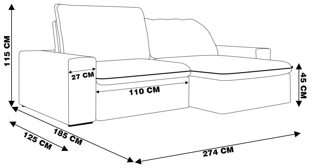 Sofá Retrátil 274 cm Sala de Estar Gabi Suede Bordô G52 - Gran Belo