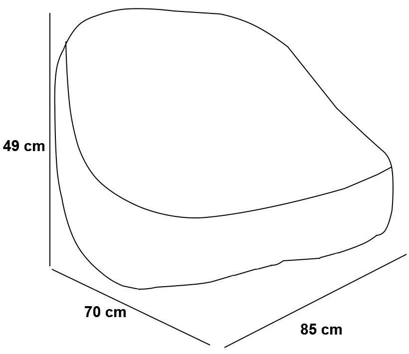 Poltrona Redonda Tipo Puff Dama Suede Verde e Branco C05 - D'Rossi