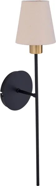 Arandela Aluminio Preto Dourado Torch