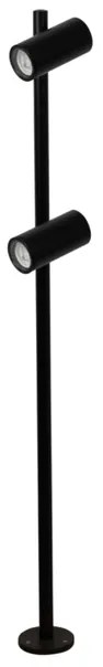 Balizador 110Cm Ip54 Aluminio Preto Fosco
