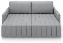 Sofá Cama Casal Retrátil 3 Lugares 220cm Atlas Z32 Linho Cinza - Mpoze